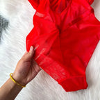 Sexy spicy girl with chest cushion jumpsuit women's summer new see through mesh slimming sexy niche design camisole vest