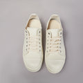 PENDRA Ivory Street Off-White Canvas Low-Top Lace-Up Platform Sneakers