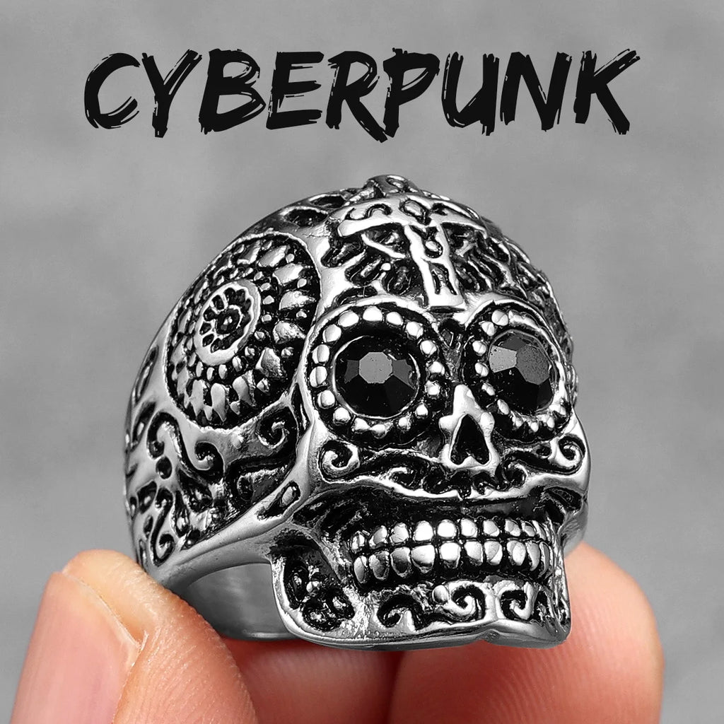 PENDRA 316l Skull Gothic Ring