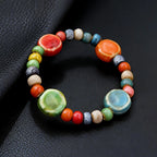 PENDRA Ceramica Colorful Handmade Boho Beaded Bracelet