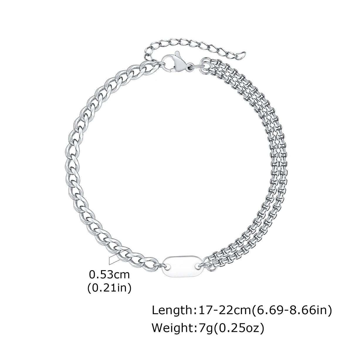 PENDRA Initial Cuban Bracelet