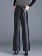 PENDRA Noir Flare High Waist Floor Length Pants
