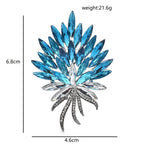 PENDRA Florina Crystal Flower Bouquet Brooch