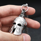 PENDRA Spartanhelm 3D Stainless Steel Spartan Helmet Pendant