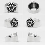 PENDRA Pentagram Punk Charm Ring