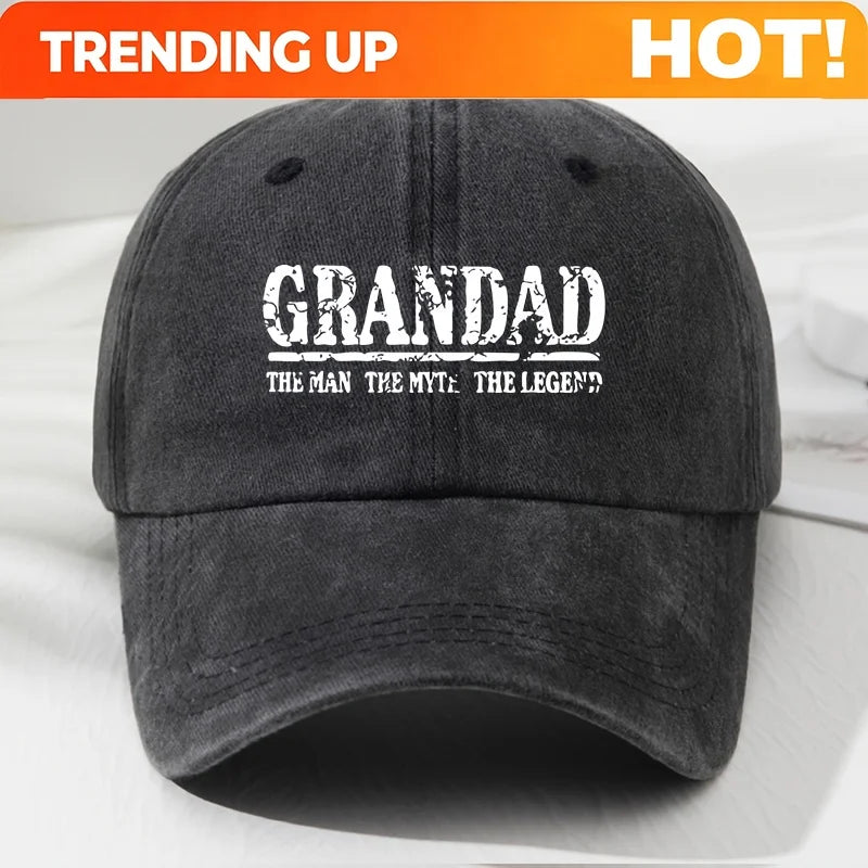 PENDRA Grandad Letter Soft Baseball Cap