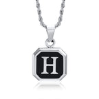 PENDRA Square Twisted Pendant Necklace