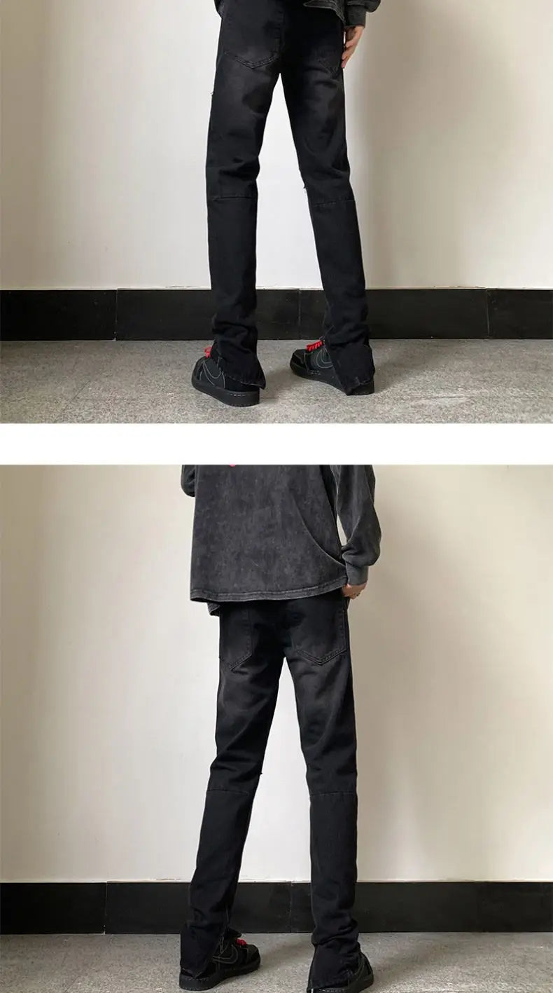 PENDRA Washed End Ripped Pants