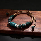 PENDRA Ceramica Blue Pattern Handmade Ceramic Bracelet