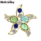 PENDRA Cute Crystal Animal Brooch