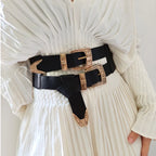 PENDRA Rheaarae Black Luxury Wide Corset Belt