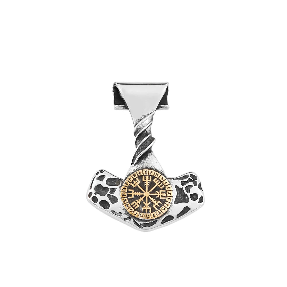 PENDRA Mjolnir Vintage Thor Hammer Pendant Necklace