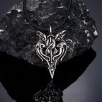 PENDRA Crow Rune Necklace
