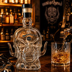 Motörhead Band Skull Glass Decanter Sticker Surface Whiskey Bottle Rock Style Bar Home Decor Collectible Gift