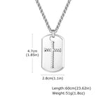 PENDRA Cross Dogtag Pendant Necklace