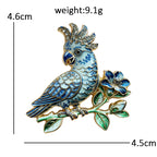 PENDRA Beautiful Parrot Bird Brooch