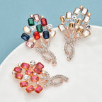 PENDRA Florielle2 Crystal Brooch