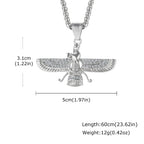 PENDRA Faravahar Eagle Pendant Necklace