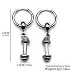 PENDRA Strongman Dumbbell Dangle Earrings