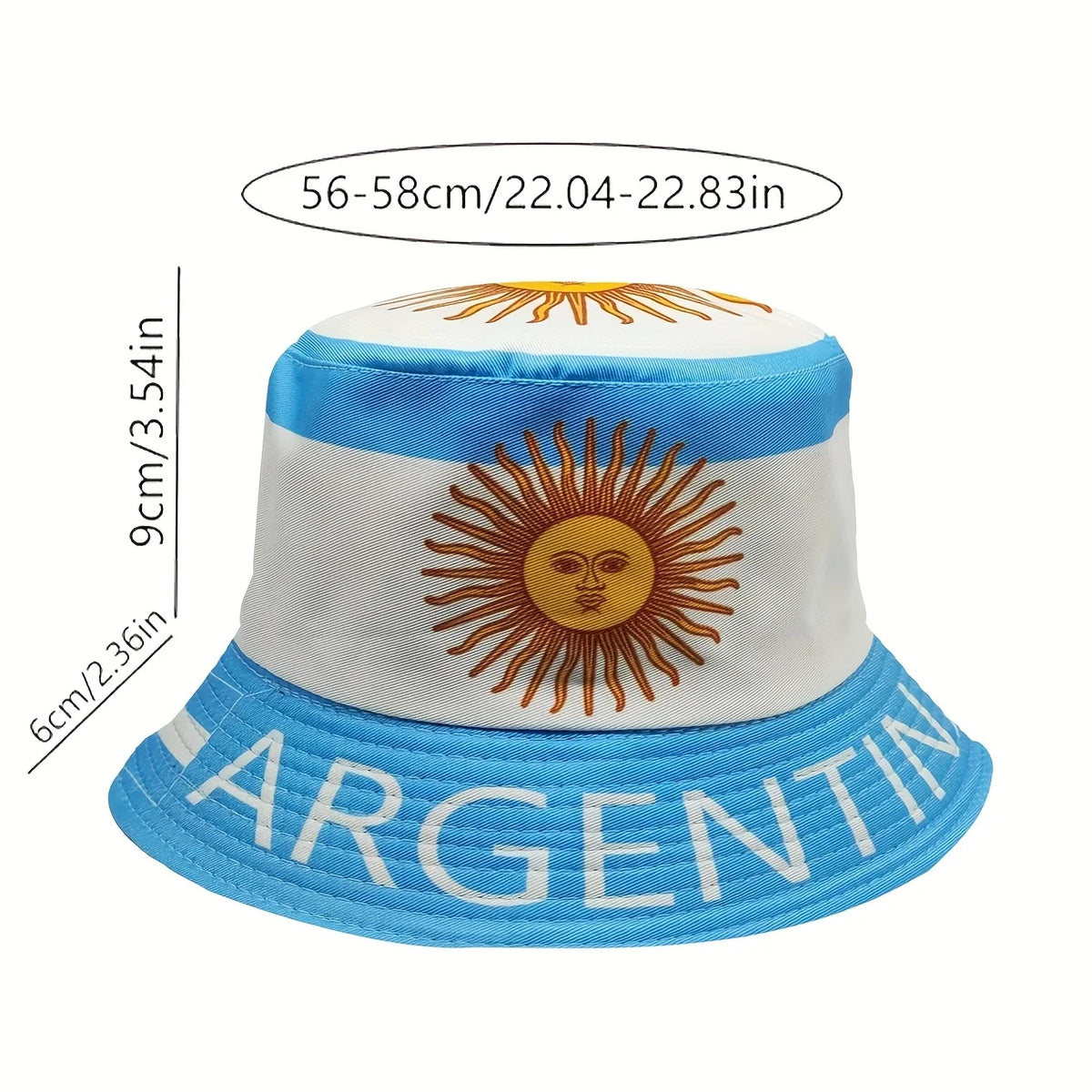 PENDRA Argentina Flag Element Bucket Hat