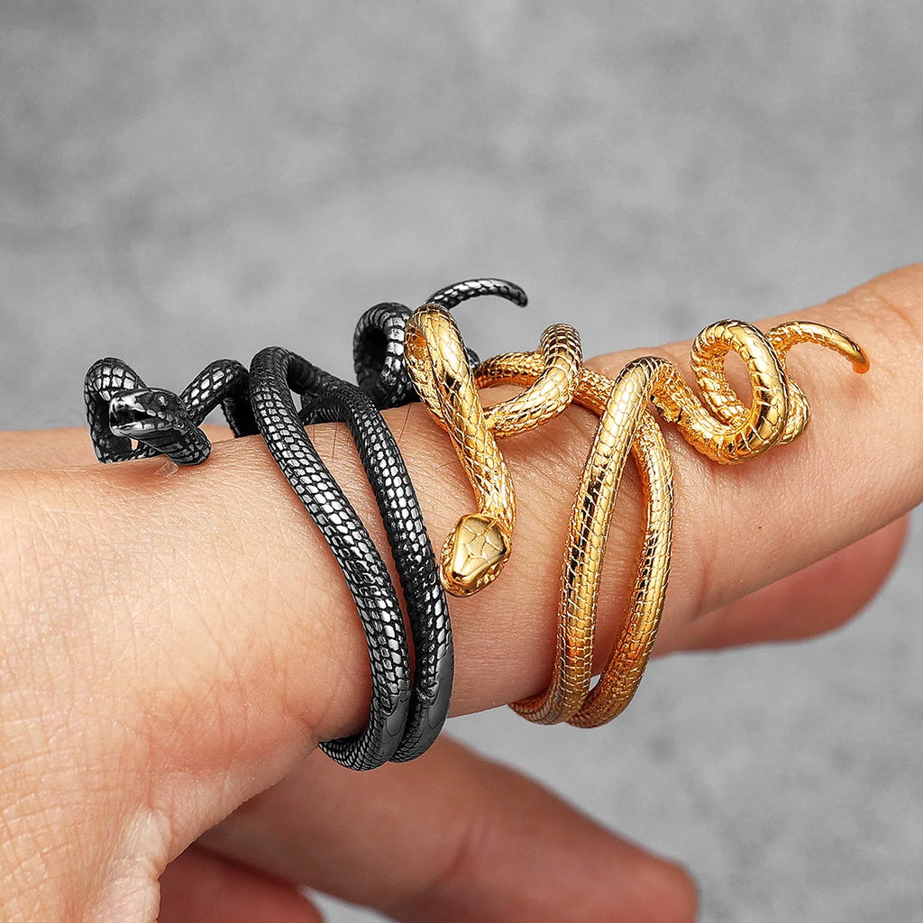 PENDRA Animal Poisonous Snake Steel Ring