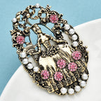PENDRA Vintage Flowers Lady Brooch