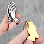 PENDRA Prayer Boyfriend Steel Necklace