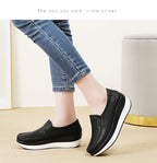 PENDRA Leather Sports Platform Shoes