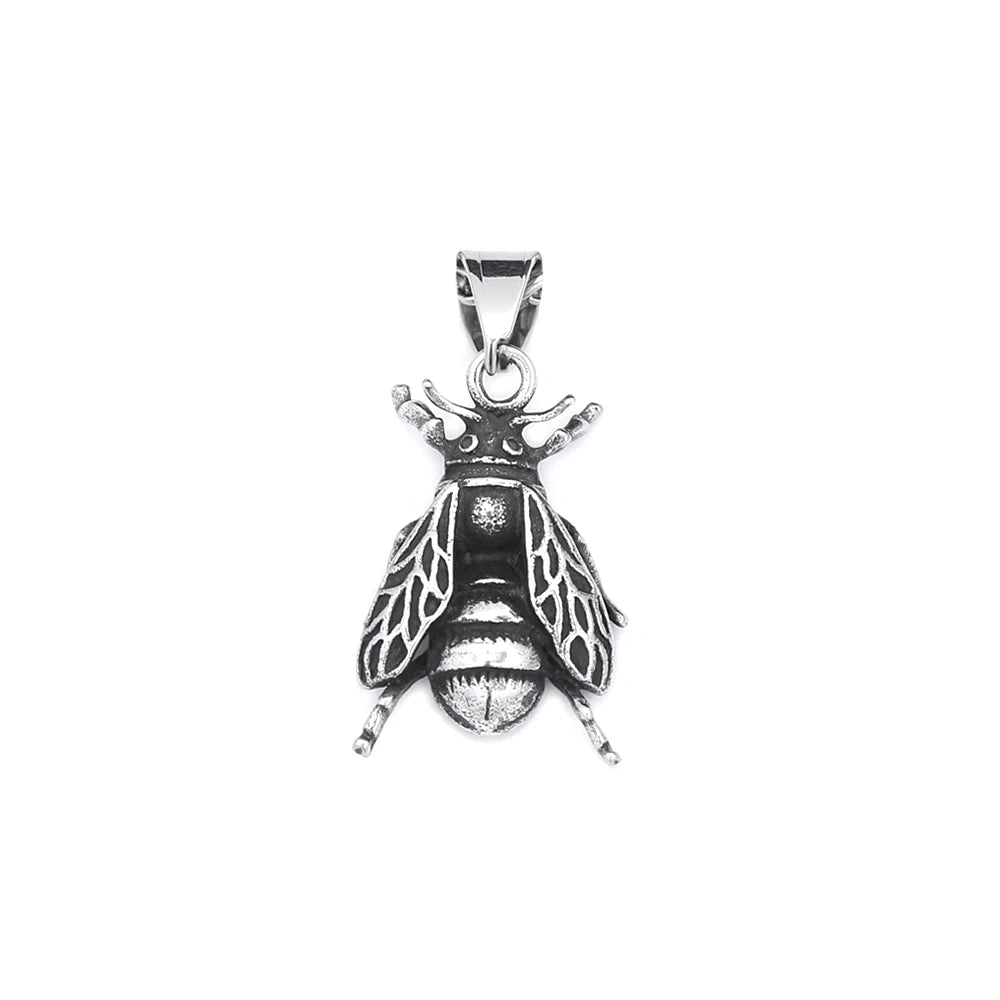 PENDRA Beecrest 316L Stainless Steel Bee Pendant