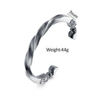 PENDRA Dragon Totem Stainless Steel Open Cuff Bracelet