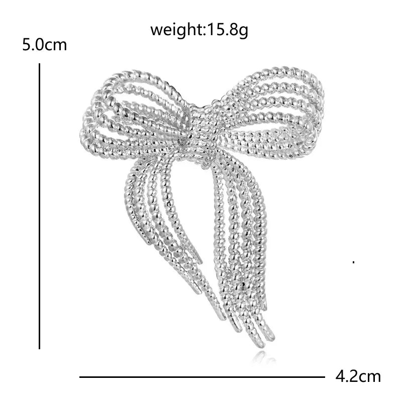 PENDRA Bellarose Metal Bowknot Brooch