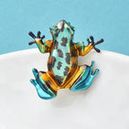 PENDRA Meadow Enamel Frog Brooch