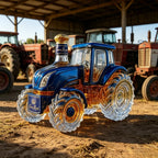 Premium Tractor Design Whiskey Decanter Glass Liquor Bottle Barware Collection Ornaments
