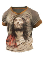 St. Joseph Tee "Ora Et Labora" Latin For "pray And Work" Men's Short Sleeve Tee Catholic T Shirts For Men Men's Casual T-shirt