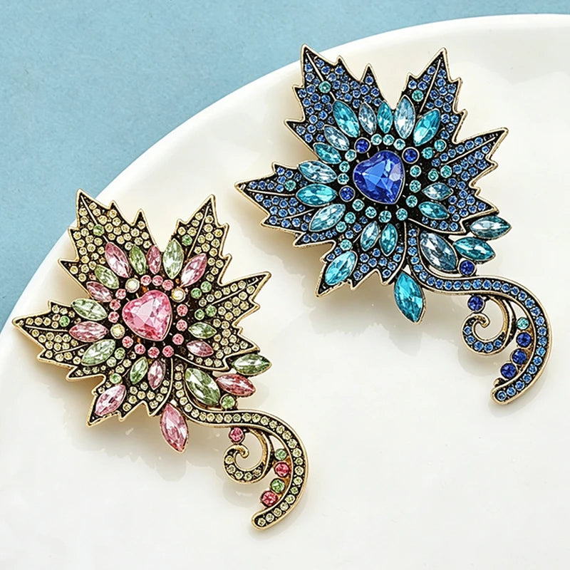 PENDRA Versailles Vintage Palace Flower Brooch