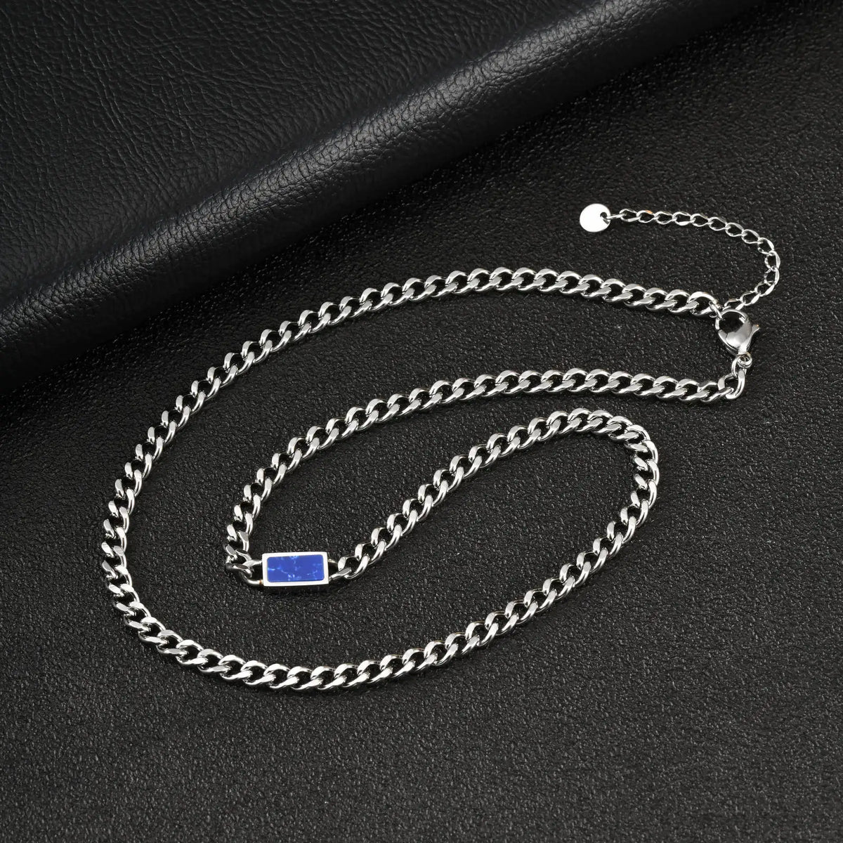 PENDRA Cuban Stone Link Chain Necklace