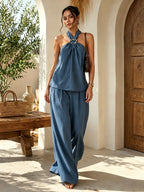 PENDRA Halter Neck Sleeveless Pants