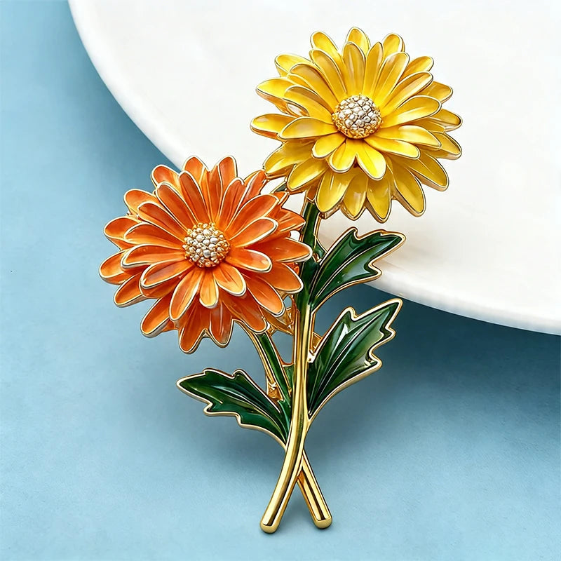 PENDRA Flora April Birthday Flower Brooch