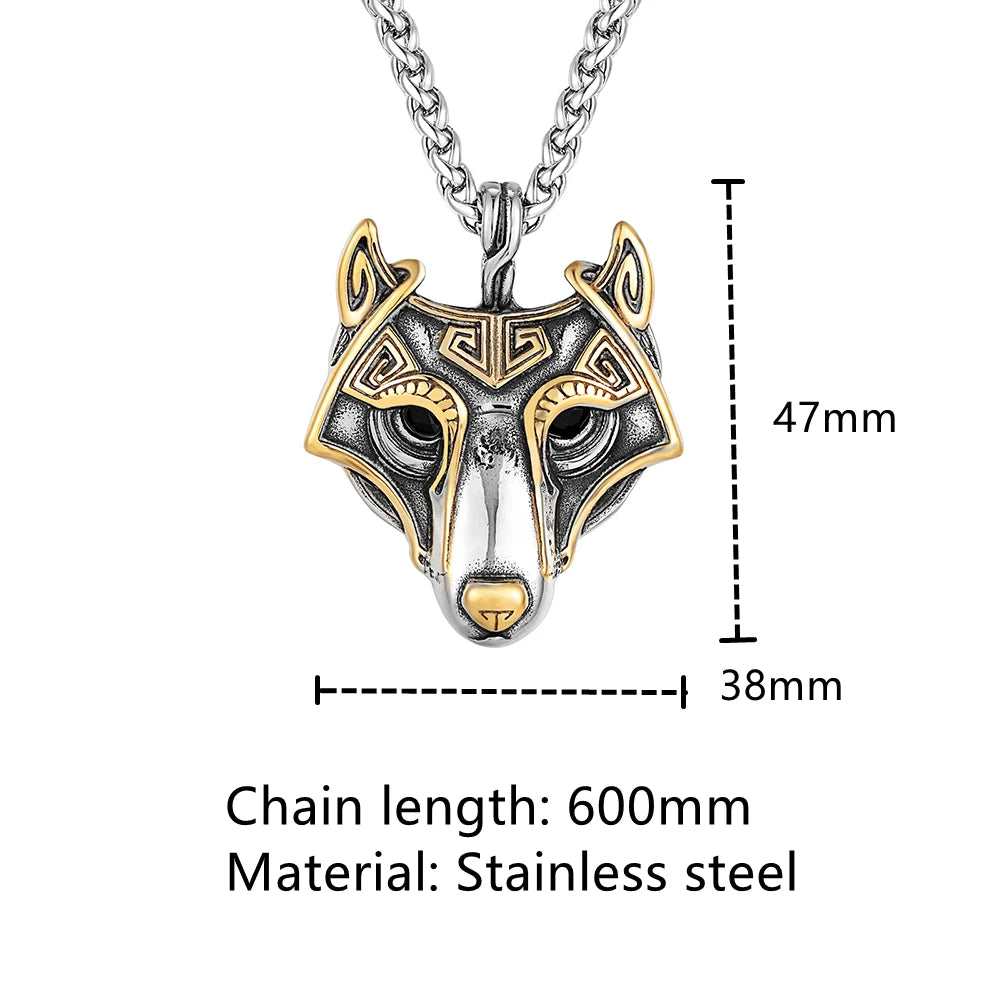 PENDRA Wolf Norse Celtic Necklace