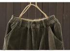 PENDRA Corduroy Warm Elastic Waist Pants