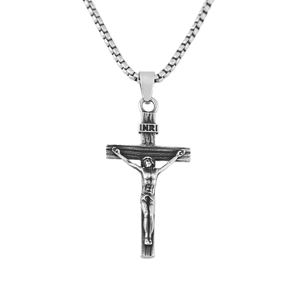 PENDRA Jesuscross 316L Stainless Steel Cross Pendant