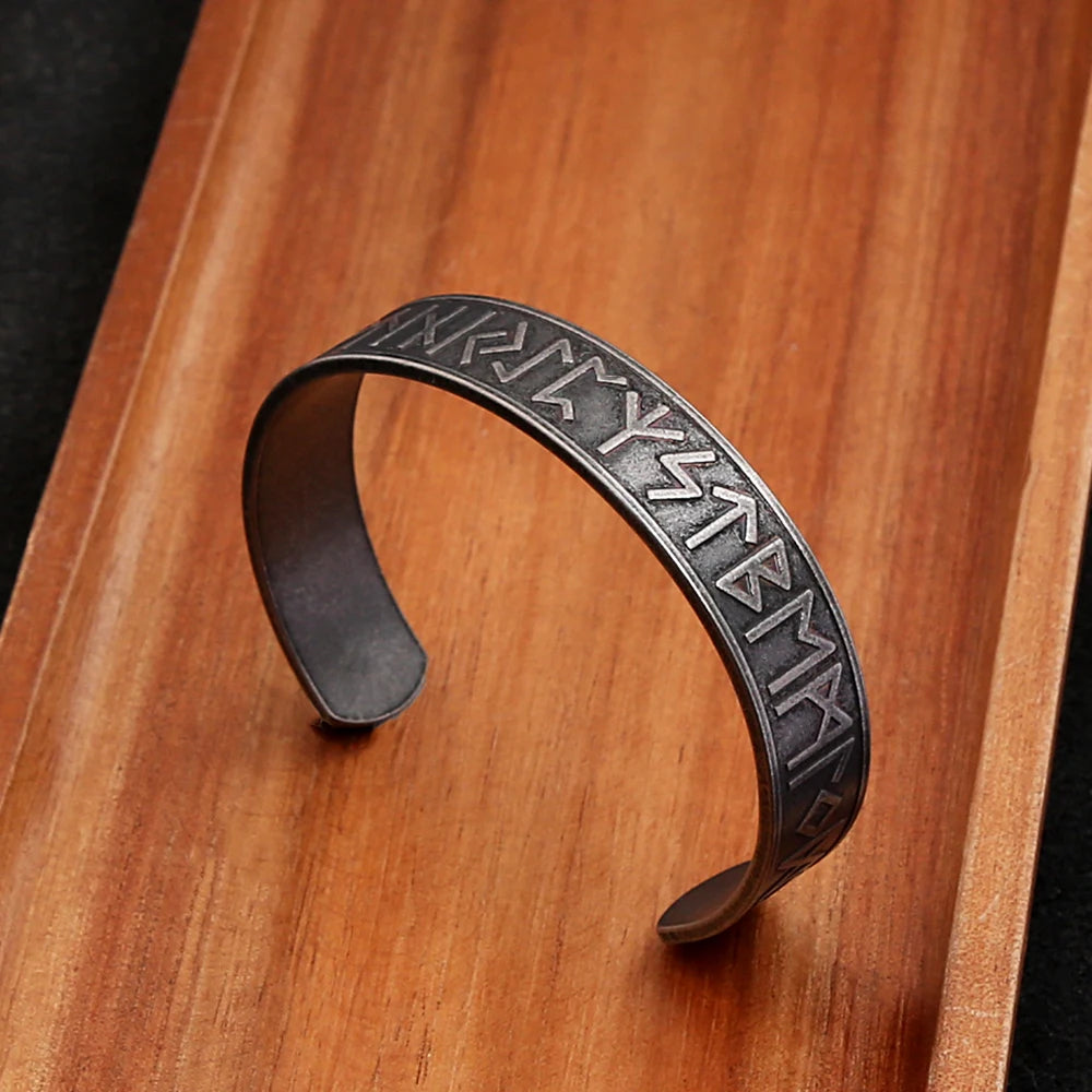 PENDRA Dragoncrest Stainless Steel Open Cuff Bracelet