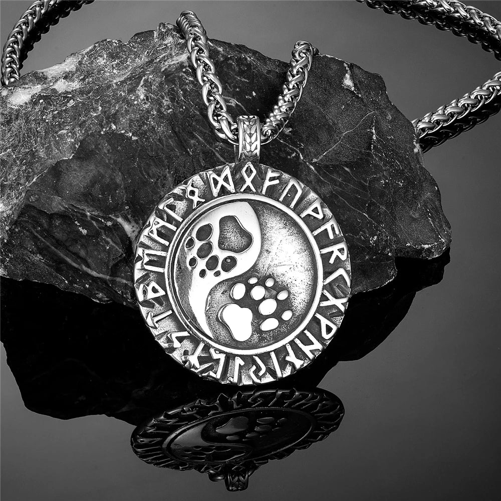 PENDRA Steel Rune Necklace