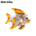 PENDRA Cute Enamel Fish Brooch
