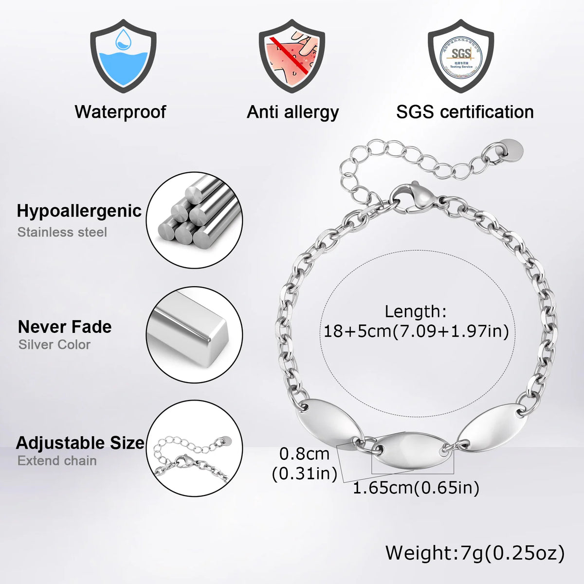 PENDRA Silver Link Bracelets Bracelet