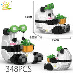 PENDRA Cute Panda Micro Building Set