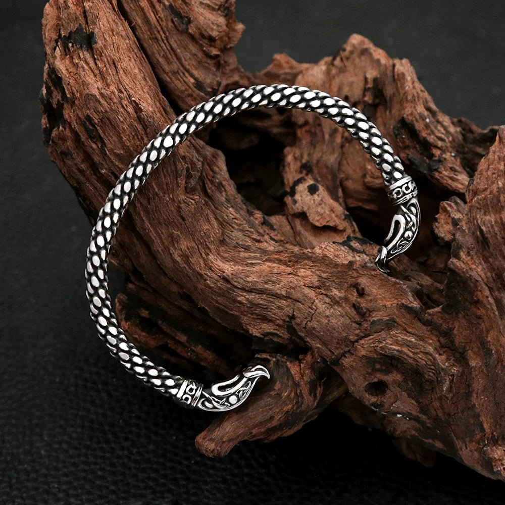 PENDRA Valknut Compass Stainless Steel Bracelet