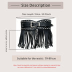 PENDRA Lunaara Leather Tassel Gothic Belt