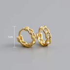 PENDRA Hoop Sterling Silver 4 Earrings