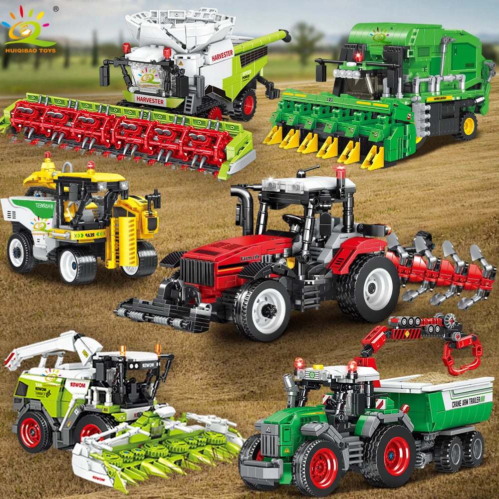 PENDRA Farmer Tractor Cultivator Building Set
